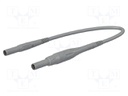 Connection cable; PVC; 1m; grey; 8A; 1kV; Cond.cross sec: 1mm2