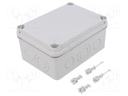 Enclosure: junction box; X: 119mm; Y: 164mm; Z: 79mm