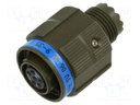 Connector: circular; D38999 series III; plug; female; PIN: 6; 5A