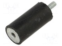 Vibration damper; rubber