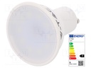 LED lamp; cool white; GU10; 220/240VAC; 400lm; 5W; 110°; 6400(typ)K