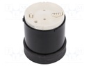Signaller: sound; buzzer; Colour: black; Usup: 12÷48VDC; Ø70mm