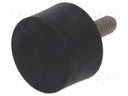 Vibroisolation foot; Ø: 25mm; H: 15mm; Shore hardness: 55±5; 797N
