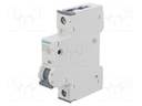 Circuit breaker; 230/400VAC; Inom: 25A; Poles: 1; DIN; Charact: A