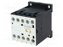Contactor: 3-pole; NO x3; Auxiliary contacts: NO; 24VDC; 9A; DIN; BG