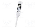Meter: pH; LCD; -1÷15pH; 0÷60°C; Accur: ±1°C; Dim: Ø40x280mm