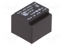 Transformer: encapsulated; 0.5VA; 230VAC; 24V; 21mA; Mounting: PCB