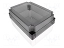 Enclosure: multipurpose; X: 130mm; Y: 180mm; Z: 100mm; MNX; grey; IK08