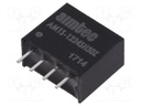 Converter: DC/DC; 1W; Uin: 10.8÷13.2V; 24VDC; Iout: 50mA; SIP4; 1.8g