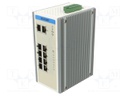 Switch Ethernet; managed; Number of ports: 10; 12÷24VDC; RJ45,SFP