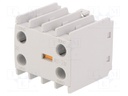 Auxiliary contacts; Series: METAMEC; Leads: screw terminals; IP20