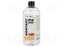 Isopropyl alcohol; 500ml; liquid; plastic container; colourless