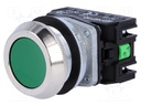 Switch: push-button; Stabl.pos: 1; NC + NO; 30mm; green; IP56; Pos: 2