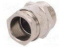 Cable gland; M20; IP54; Mat: brass; Body plating: nickel