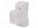 Transformer: mains; 10VA; 230VAC; 8V; Leads: terminal block; 0.32kg
