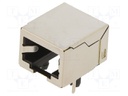 Socket; RJ45; PIN: 8; shielded; Layout: 8p8c; THT; angled 90°