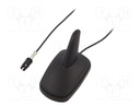 Antenna; SHARK; AM,FM; RAKU I (Coma); black; 12VDC; RG174