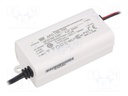 Power supply: switched-mode; LED; 16.8W; 9÷24VDC; 700mA; IP42; 100g