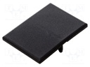 Stopper; for angle bracket; polyamide; 40mm; Colour: black