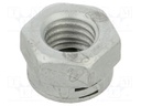 Nut; hexagonal; M10; zinc plated steel; 11mm; ISO 898-2