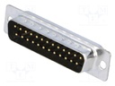 D-Sub; PIN: 25; plug; male; turned contacts; soldering; for cable