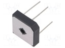 Bridge rectifier: single-phase; Urmax: 50V; If: 15A; Ifsm: 300A