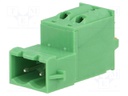 Pluggable terminal block; Contacts ph: 5.08mm; ways: 2; straight