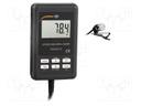 Meter: sound level; LCD; Sound level: 30÷130dB; 31.5÷8000Hz; IP20