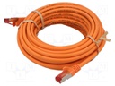 Patch cord; S/FTP; 6; stranded; Cu; LSZH; orange; 7.5m; halogen free