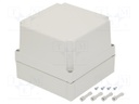 Enclosure: multipurpose; X: 180mm; Y: 180mm; Z: 150mm; MNX; grey; IK08