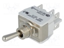 Switch: toggle; Pos: 2; DPDT; ON-ON; 15A/250VAC; 15A/12VDC; -20÷55°C