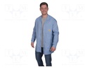 Coat; ESD,unisex; blue (bright); L; 135g/m2