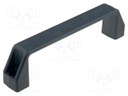 Handle; Mat: technopolymer (PP); black; H: 50mm; L: 196mm; W: 28mm