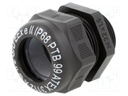 Cable gland; with metric thread; M32; IP68; Mat: polyamide; black