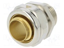 Straight terminal connector; ØBraid : 20mm; brass; -55÷260°C