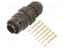 Connector: circular; MIL-C-26482, Series 1,PT; plug; male; PIN: 6