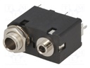 Socket; Jack 3,5mm + Jack 6,35mm; female; stereo; double; THT