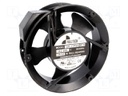 Fan: AC; axial; 230VAC; 172x172x51mm; 289m3/h; 49dBA; ball bearing