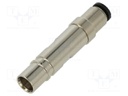 Contact; female; brass; nickel plated; CX; pipe OD Ø4mm; straight