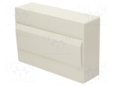 Enclosure: for modular components; IP40; No.of mod: 12
