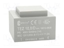 Transformer: encapsulated; 10VA; 400VAC; 12V; 833.3mA; IP00; 280g