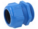 Cable gland; M50; IP68; Mat: polyamide; blue; Conform to: ATEX Ex