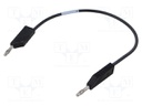 Test lead; 60VDC; 30VAC; 16A; with 4mm axial socket; Len: 0.25m