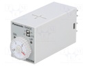 Timer; 0,2s÷30min; DPDT; 250VAC/7A; 200÷220VAC; socket; -10÷50°C