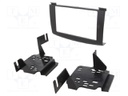 Radio mounting frame; Nissan; 2 DIN; black
