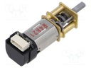 Motor: DC; with gearbox; HPCB 12V; 12VDC; 750mA; Shaft: D spring