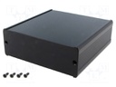Enclosure: with panel; TUF; X: 120mm; Y: 120mm; Z: 42mm; aluminium