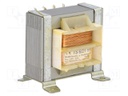 Transformer: mains; 6VA; 230VAC; 8.5V; 8.5V; 0.28A; 0.28A; IP00