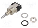Switch: push-button; Pos: 2; SPDT; 6A/125VAC; 6A/6VDC; ON-(ON); IP67