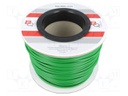 Wire; FLRYW-B; stranded; Cu; 2.5mm2; PVC; green; 60V; 100m; Class: 5